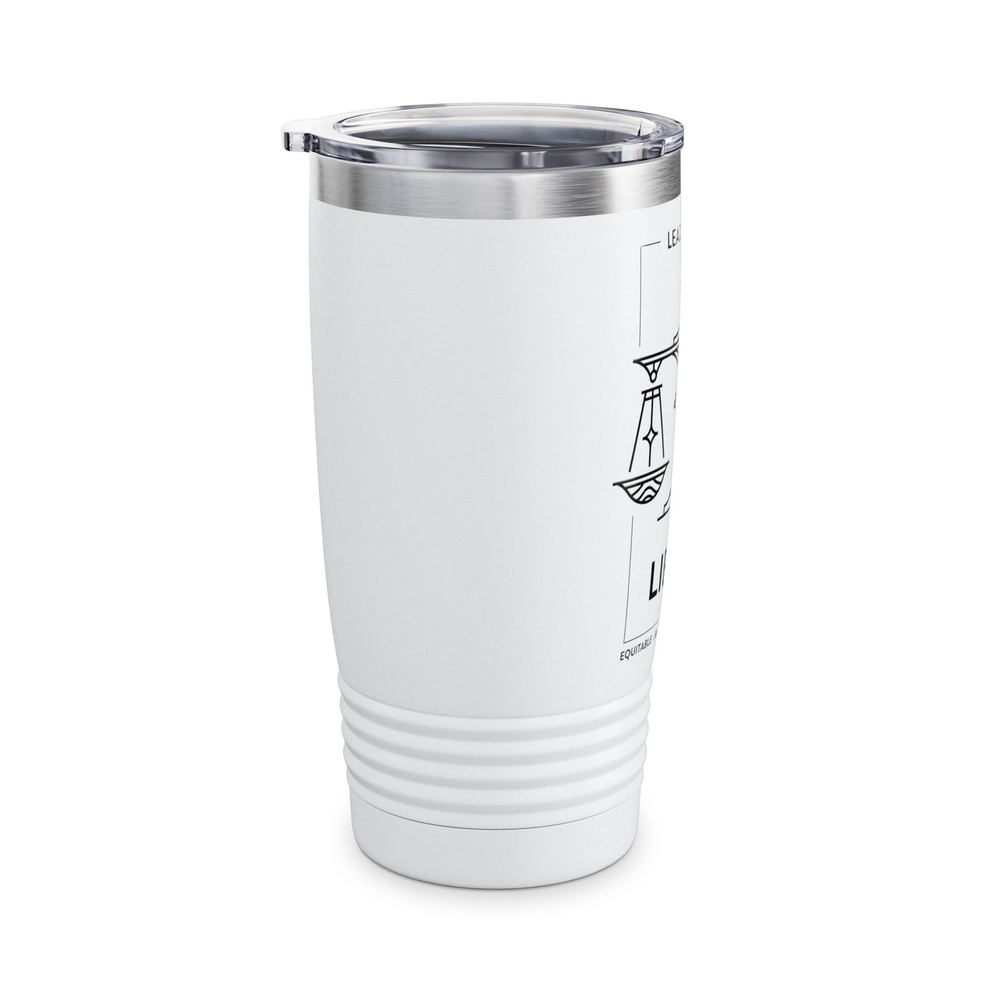 Lead Like a Libra #1 - White Ringneck Tumbler, 20oz