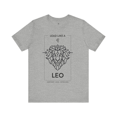 Lead Like a Leo #1 - Black on Heather Colors