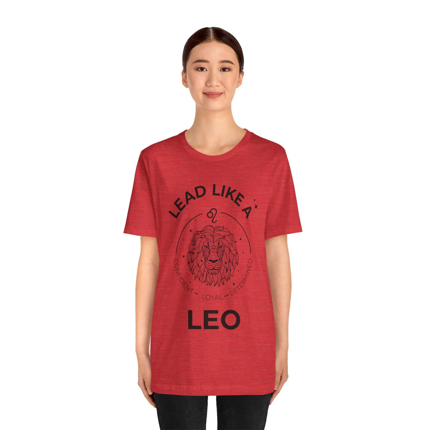 Lead Like a Leo #2 - Black on Heather Colors