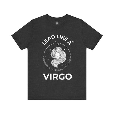 Lead Like a Virgo #2 - White on Heather Colors