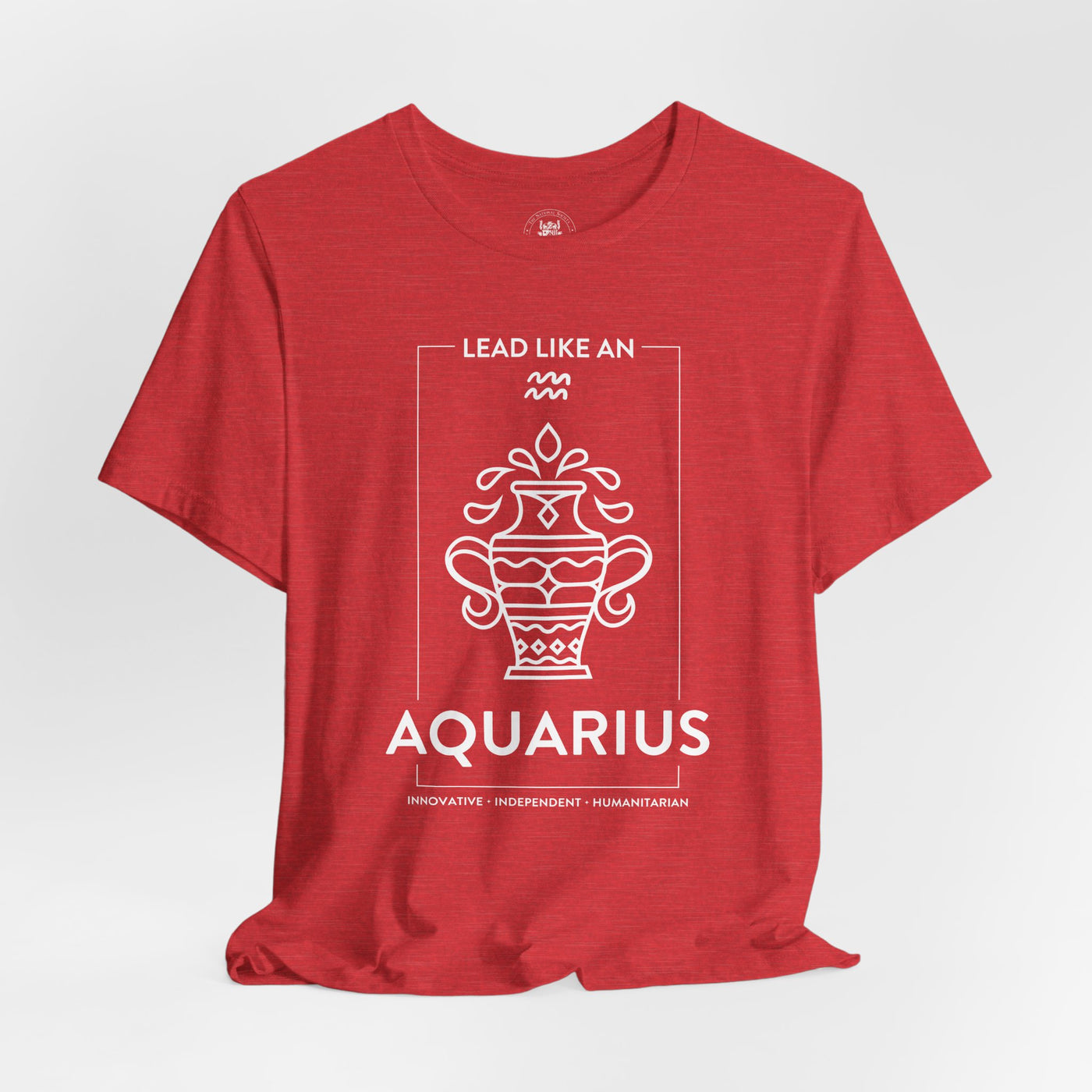 LEAD LIKE an Aquarius #1 - White on Heather Colors