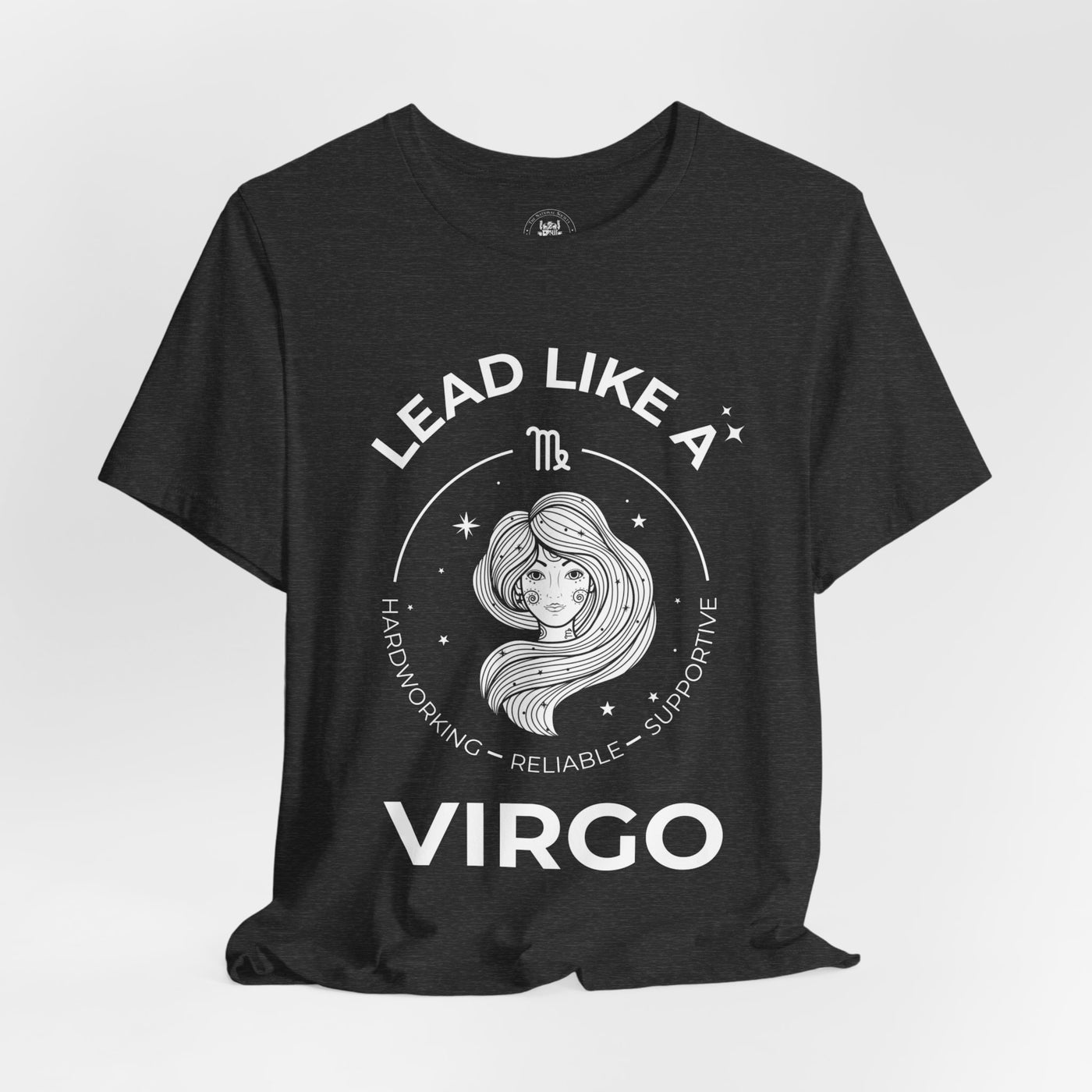 Lead Like a Virgo #2 - White on Heather Colors