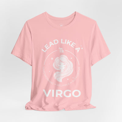 Lead Like a Virgo #2 - White on Heather Colors