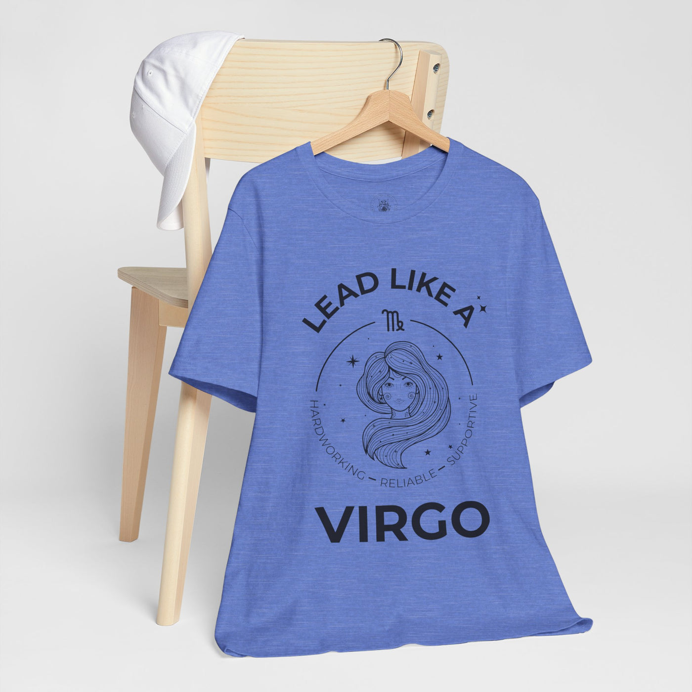 Lead Like a Virgo #2 - Black on Heather Colors