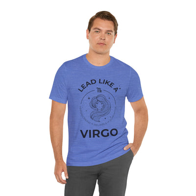 Lead Like a Virgo #2 - Black on Heather Colors