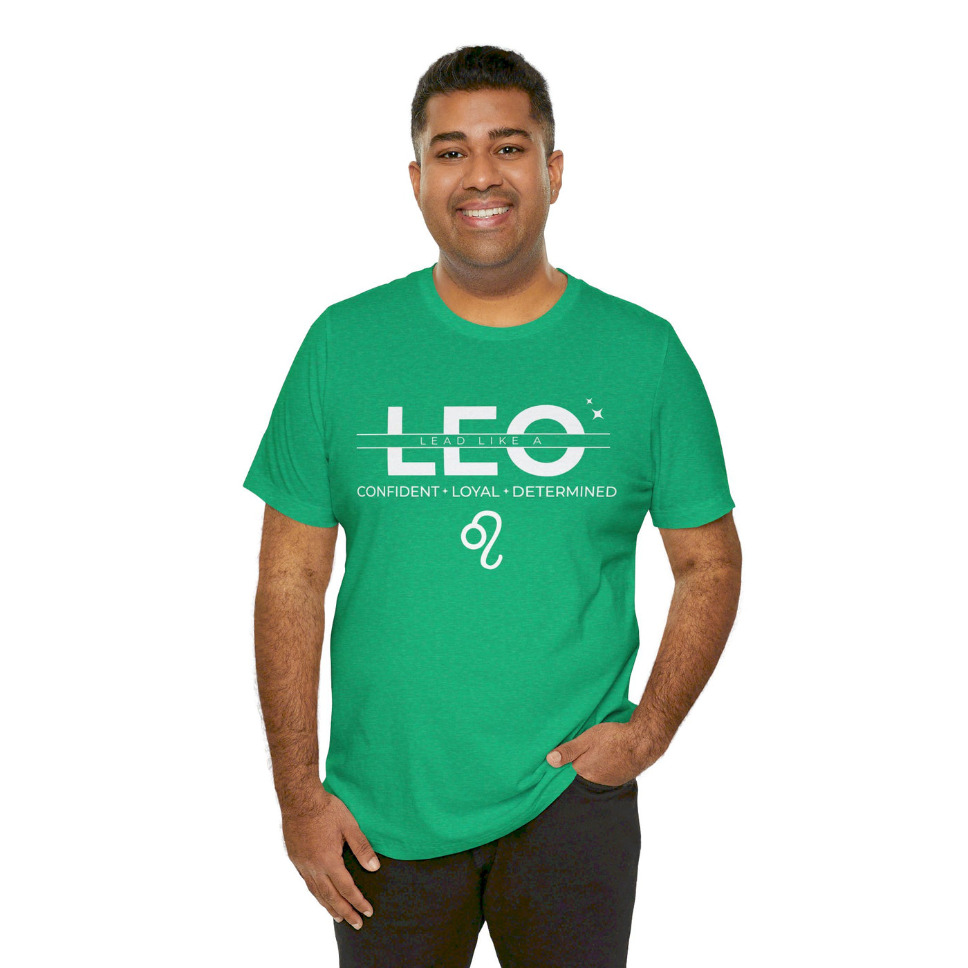 Lead Like a Leo #3 - White on Heather Colors