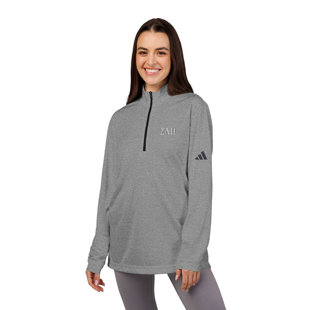adidas® Embroidered Quarter-Zip Pullover - ΣΑΠ