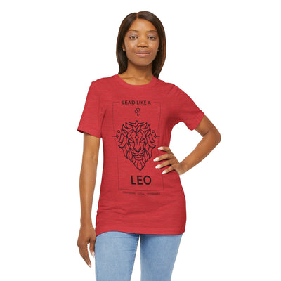 Lead Like a Leo #1 - Black on Heather Colors