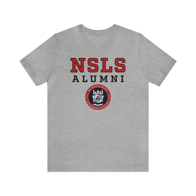 NSLS Alumni Logo Stack T-Shirt - Heather Grey