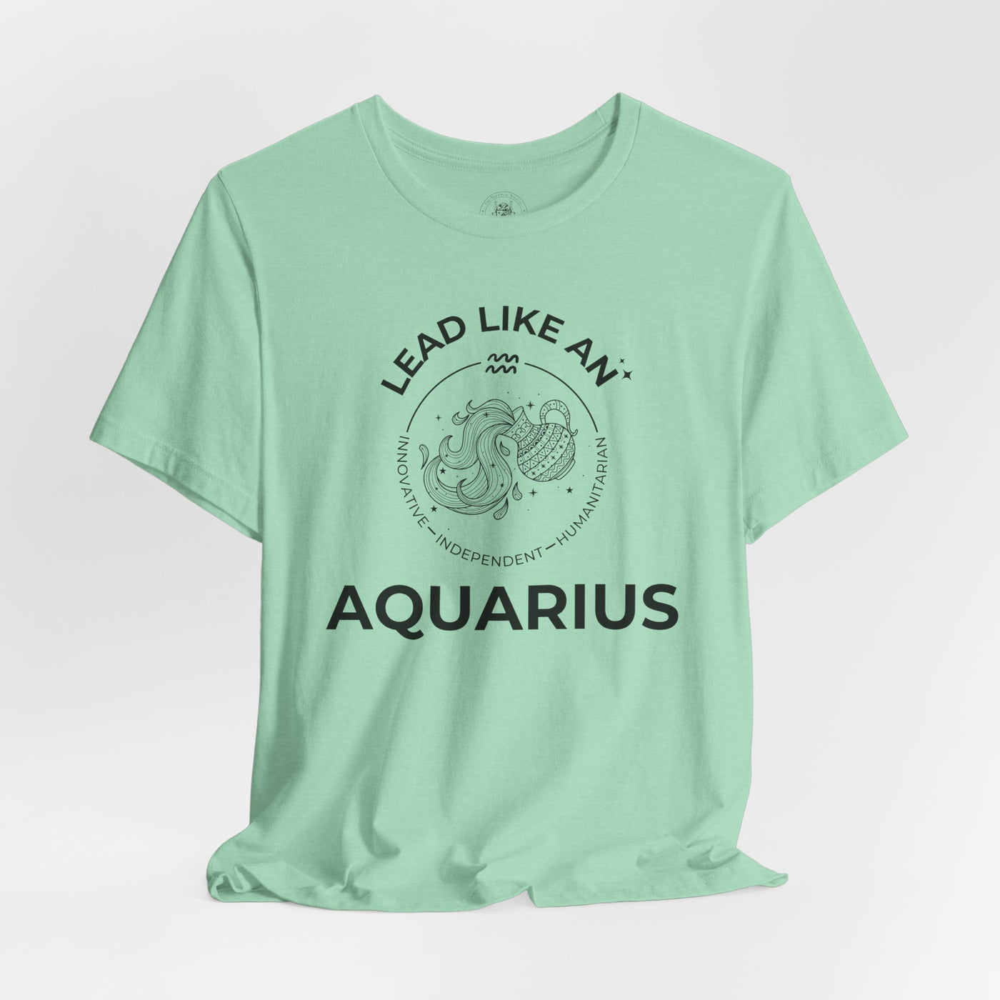 Lead Like an Aquarius #2 - Black on Heather Colors