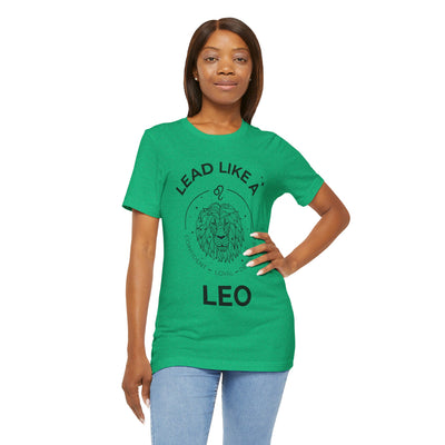 Lead Like a Leo #2 - Black on Heather Colors