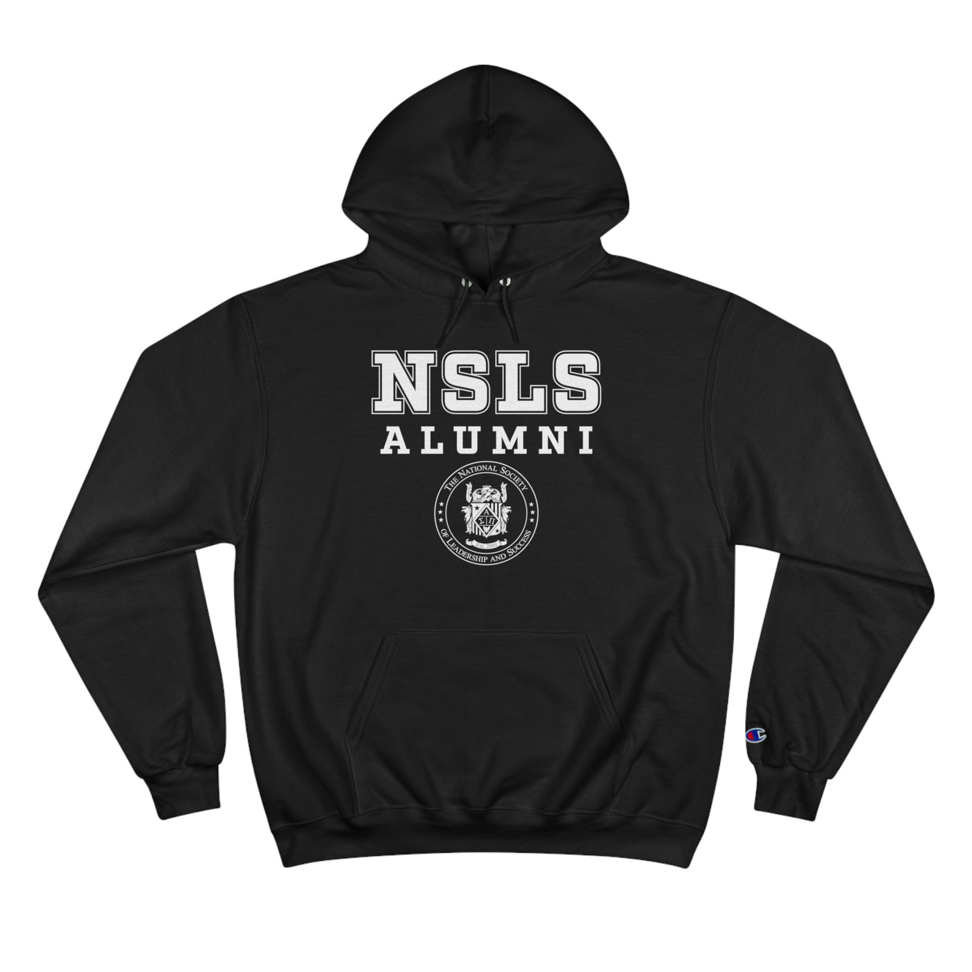 NSLS Champion Alumni Logo Stack Hoodie - Black