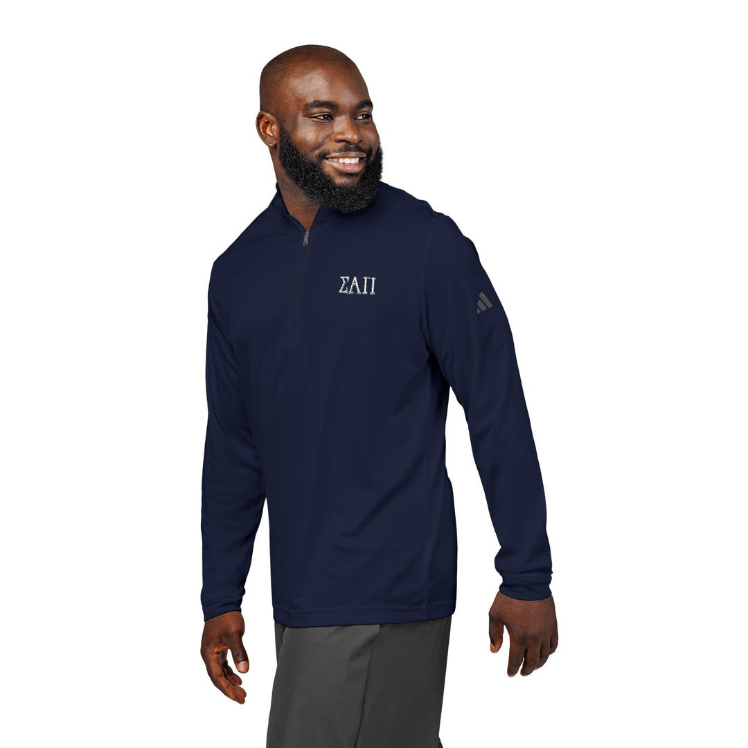 adidas® Embroidered Quarter-Zip Pullover - ΣΑΠ