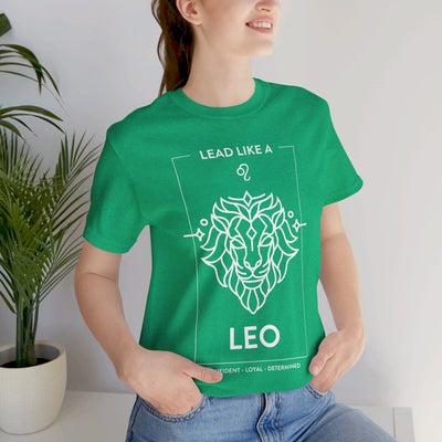 Lead Like a Leo #1 - White on Heather Colors