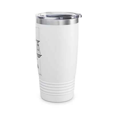 Lead Like a Libra #1 - White Ringneck Tumbler, 20oz