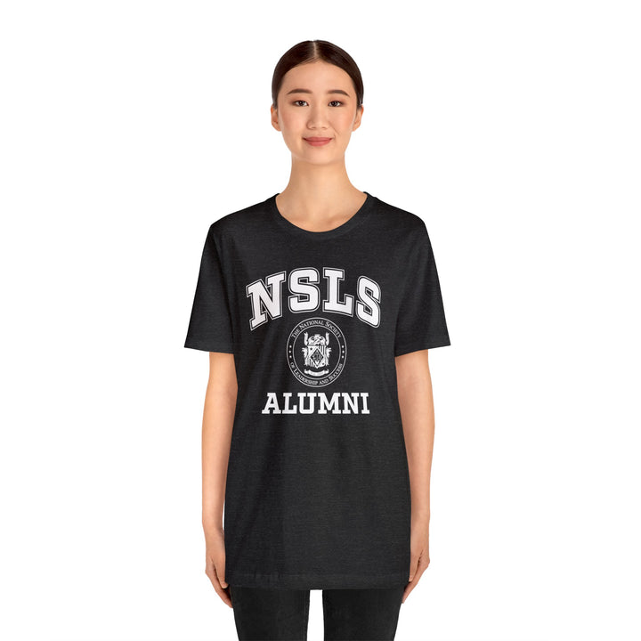 NSLS Alumni Logo T-Shirt - Dark Heather Grey – NSLS Shop