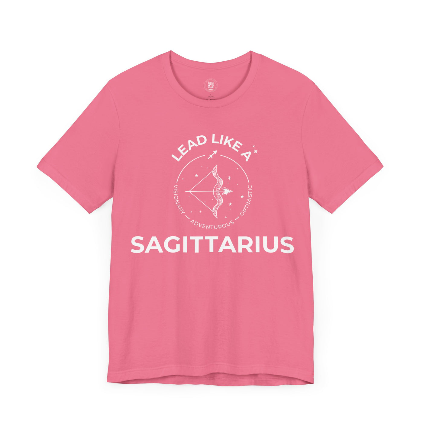 Lead Like a Sagittarius #2 - White on Heather Colors