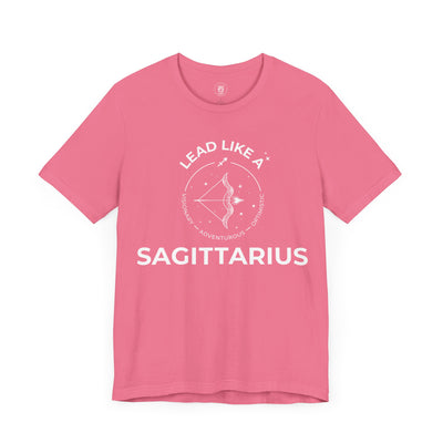 Lead Like a Sagittarius #2 - White on Heather Colors