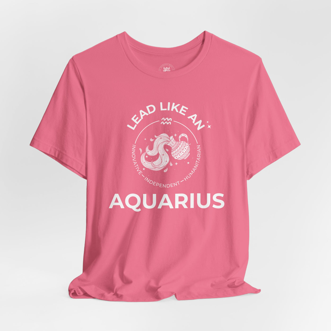 LEAD LIKE an Aquarius #2 - White on Heather Colors