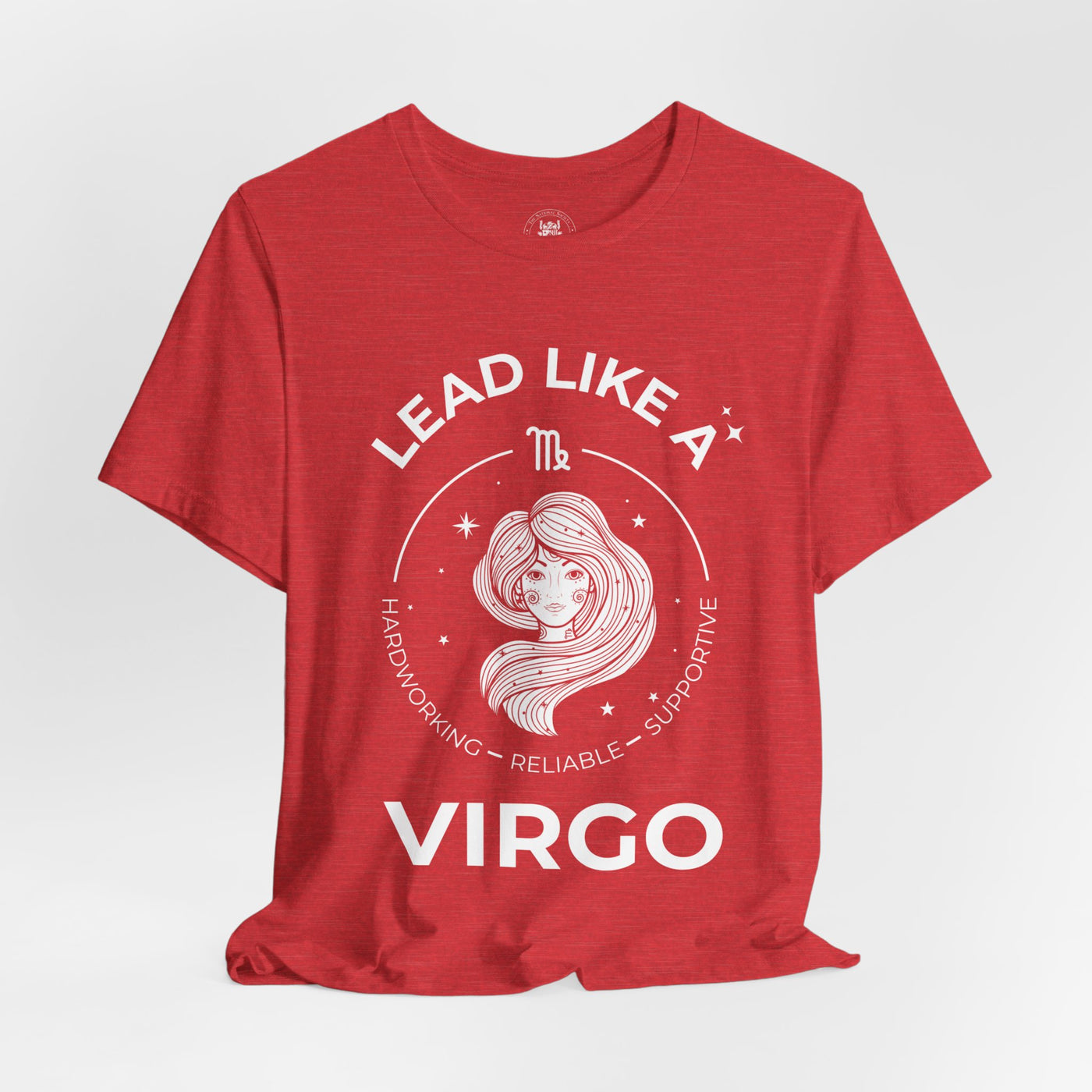 Lead Like a Virgo #2 - White on Heather Colors