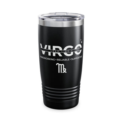 Lead Like a Virgo #3 - Black Ringneck Tumbler, 20oz