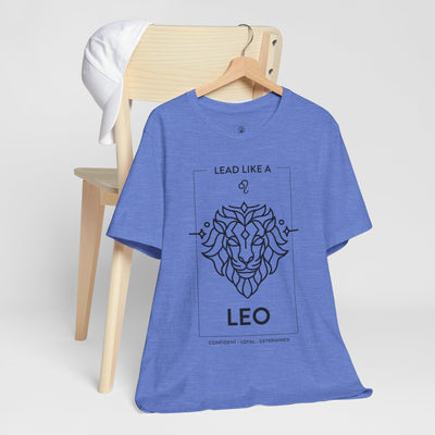 Lead Like a Leo #1 - Black on Heather Colors