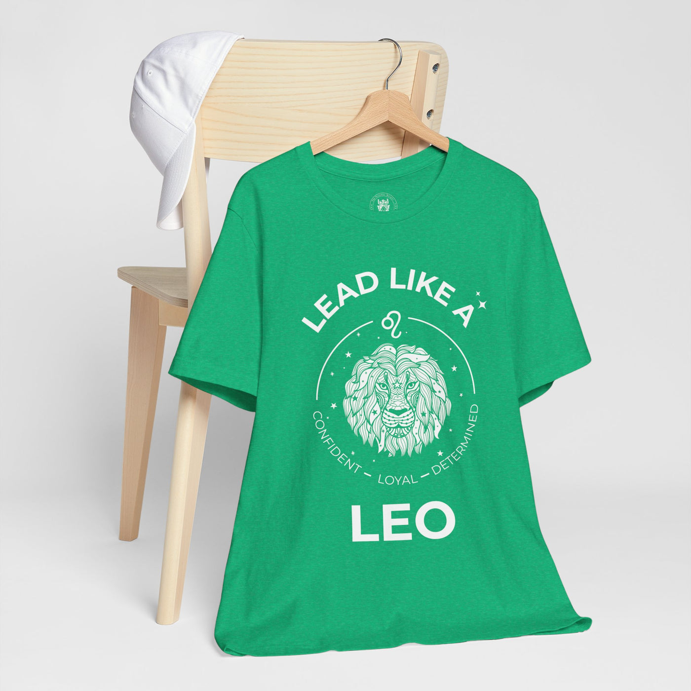 Lead Like a Leo #2 - White on Heather Colors