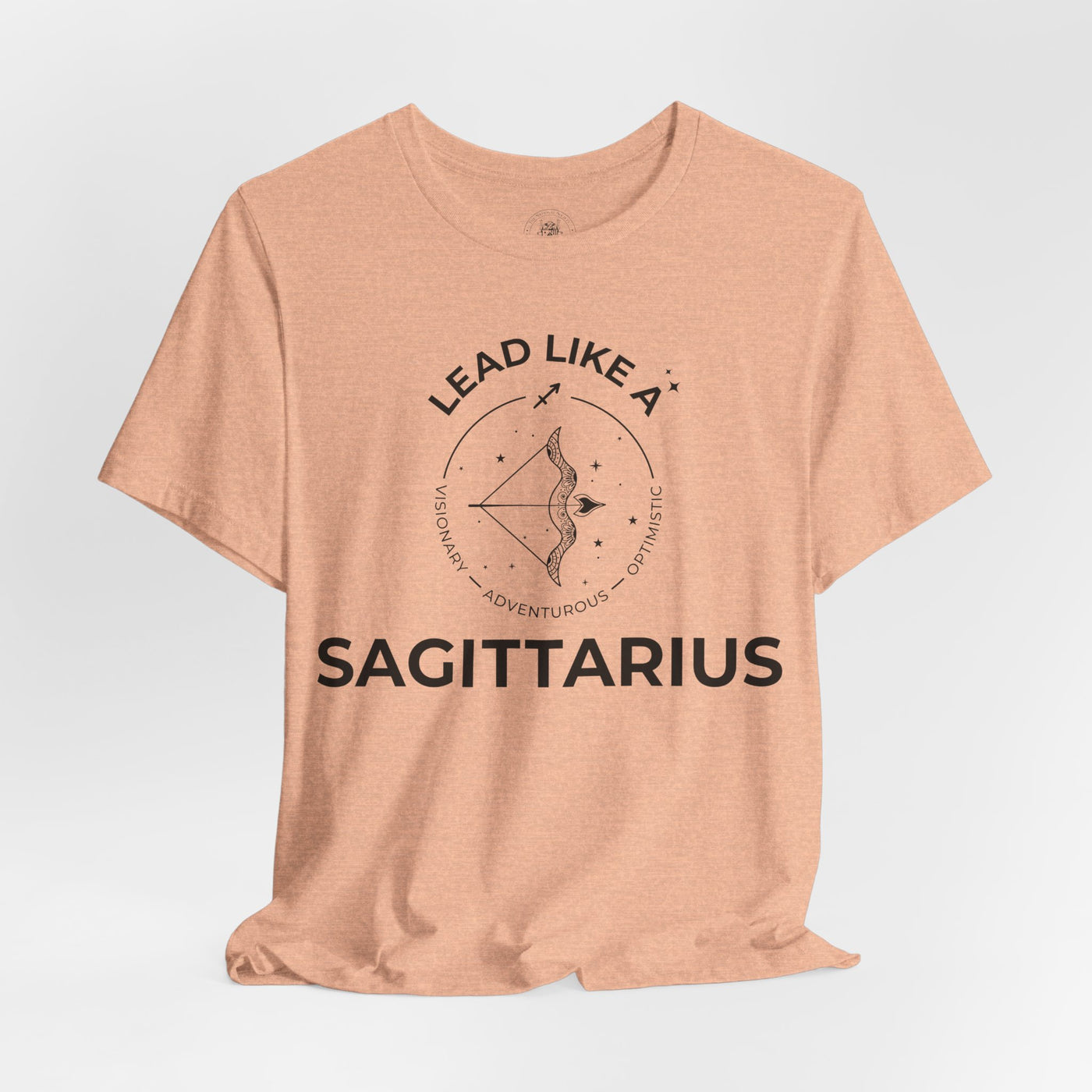 Lead Like a Sagittarius #2 - Black on Heather Colors