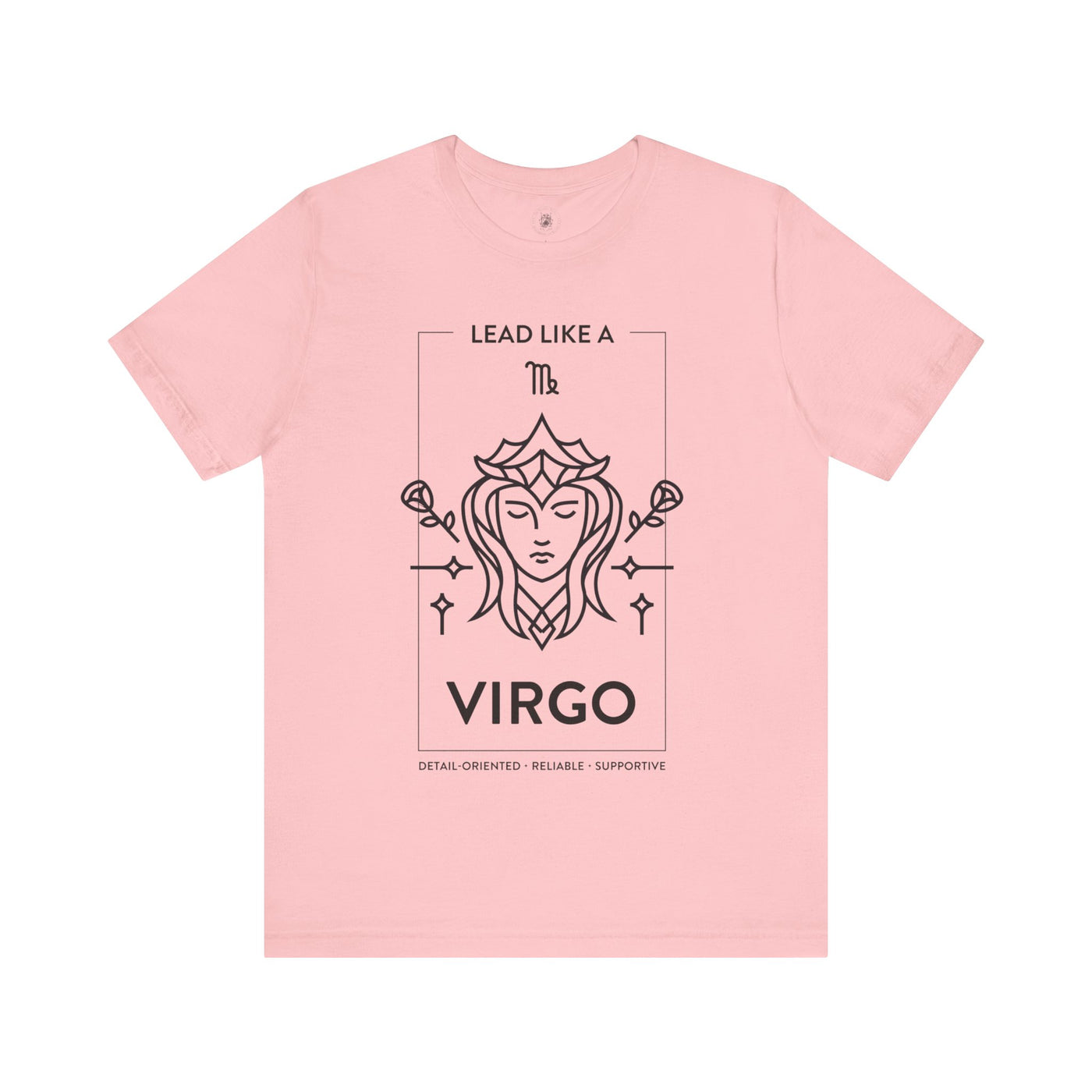 Lead Like a Virgo #1 - Black on Heather Colors