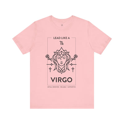 Lead Like a Virgo #1 - Black on Heather Colors