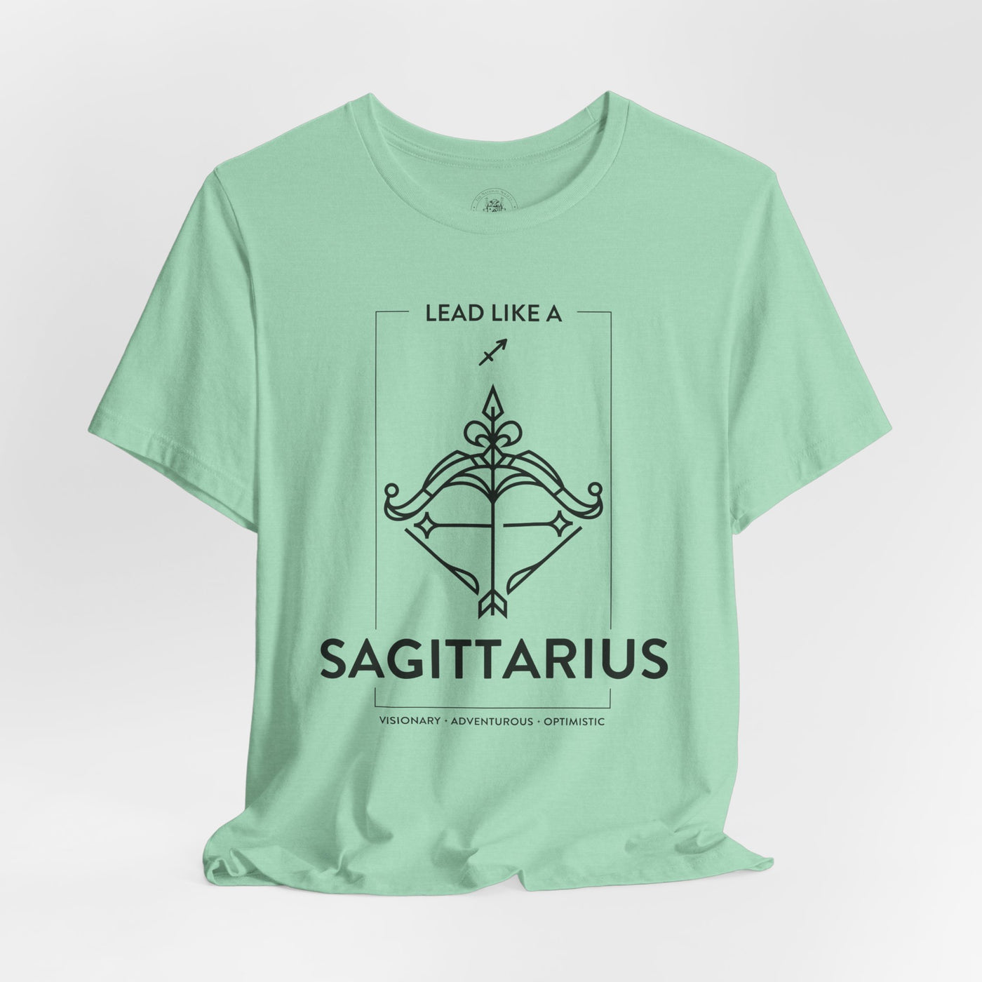 Lead Like a Sagittarius #1 - Black on Heather Colors