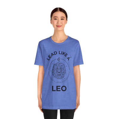 Lead Like a Leo #2 - Black on Heather Colors