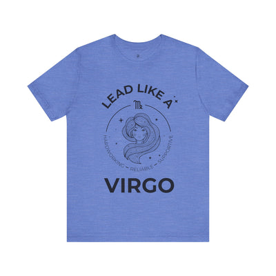 Lead Like a Virgo #2 - Black on Heather Colors