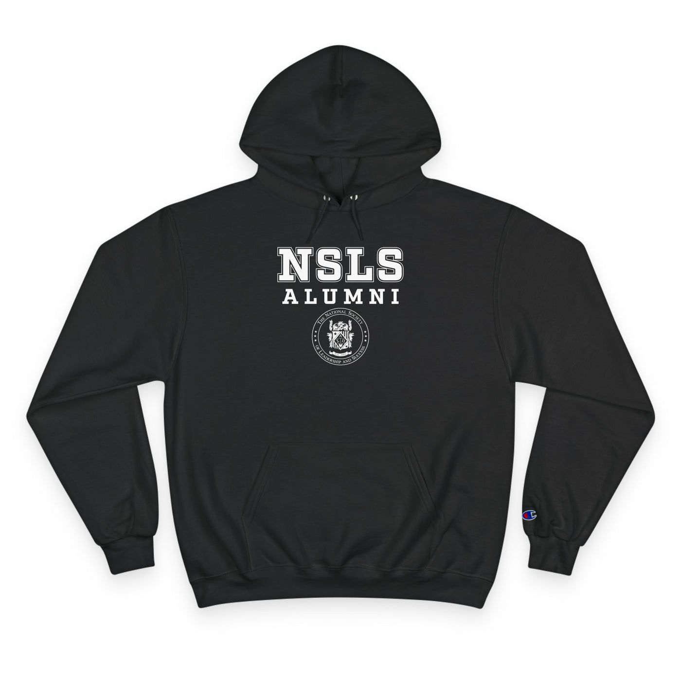 NSLS Champion Alumni Logo Stack Hoodie - Black/Navy