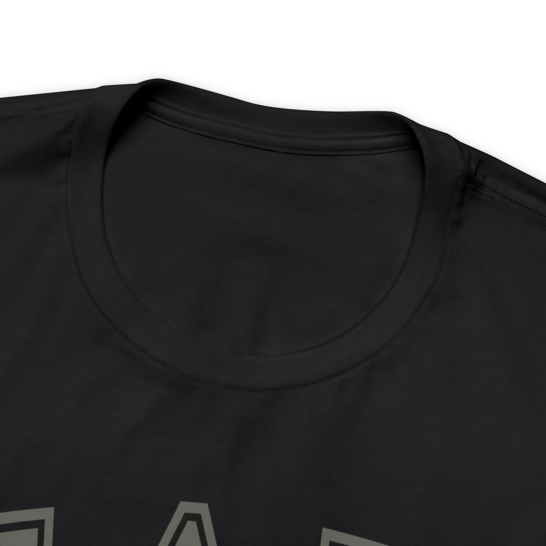 Sigma Alpha Pi Tee - Grey on Black