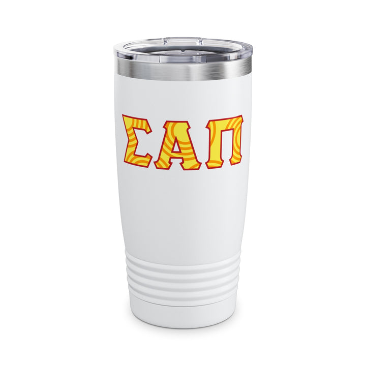 Sigma Alpha Pi - Ringneck Tumbler, 20oz - Yellow/Black