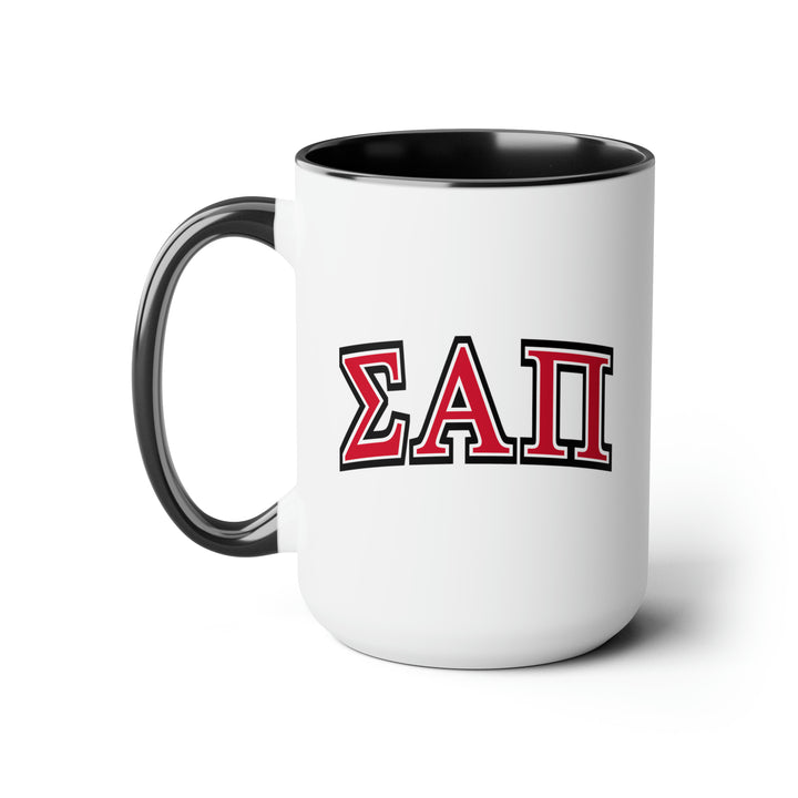 SIGMA ALPHA PI Two-Tone Coffee Mug, 15oz