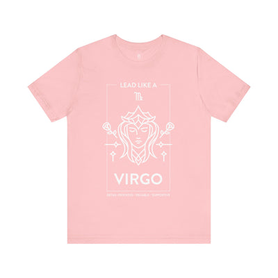 Lead Like a Virgo #1 - White on Heather Colors