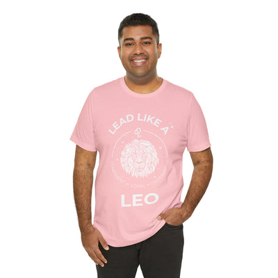 Lead Like a Leo #2 - White on Heather Colors