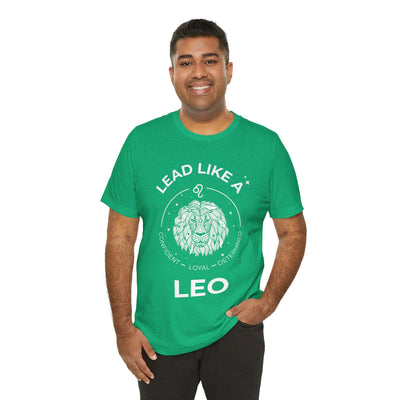 Lead Like a Leo #2 - White on Heather Colors