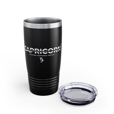 Lead Like a Capricorn #3 - Black Ringneck Tumbler, 20oz