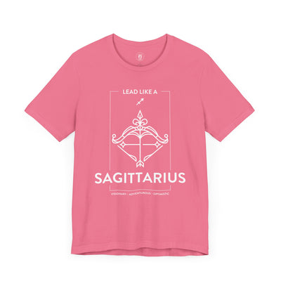 Lead Like a Sagittarius #1 - White on Heather Colors