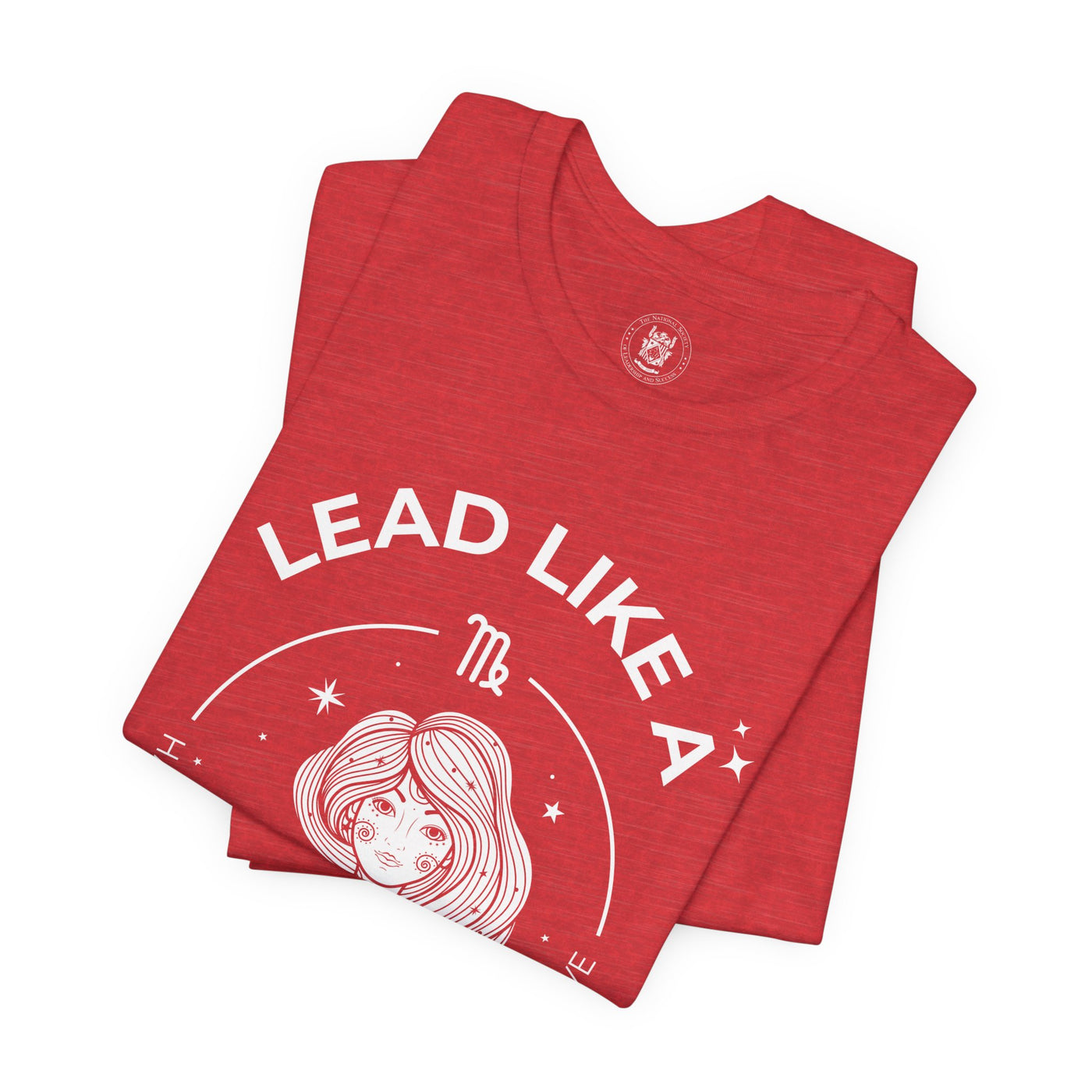 Lead Like a Virgo #2 - White on Heather Colors