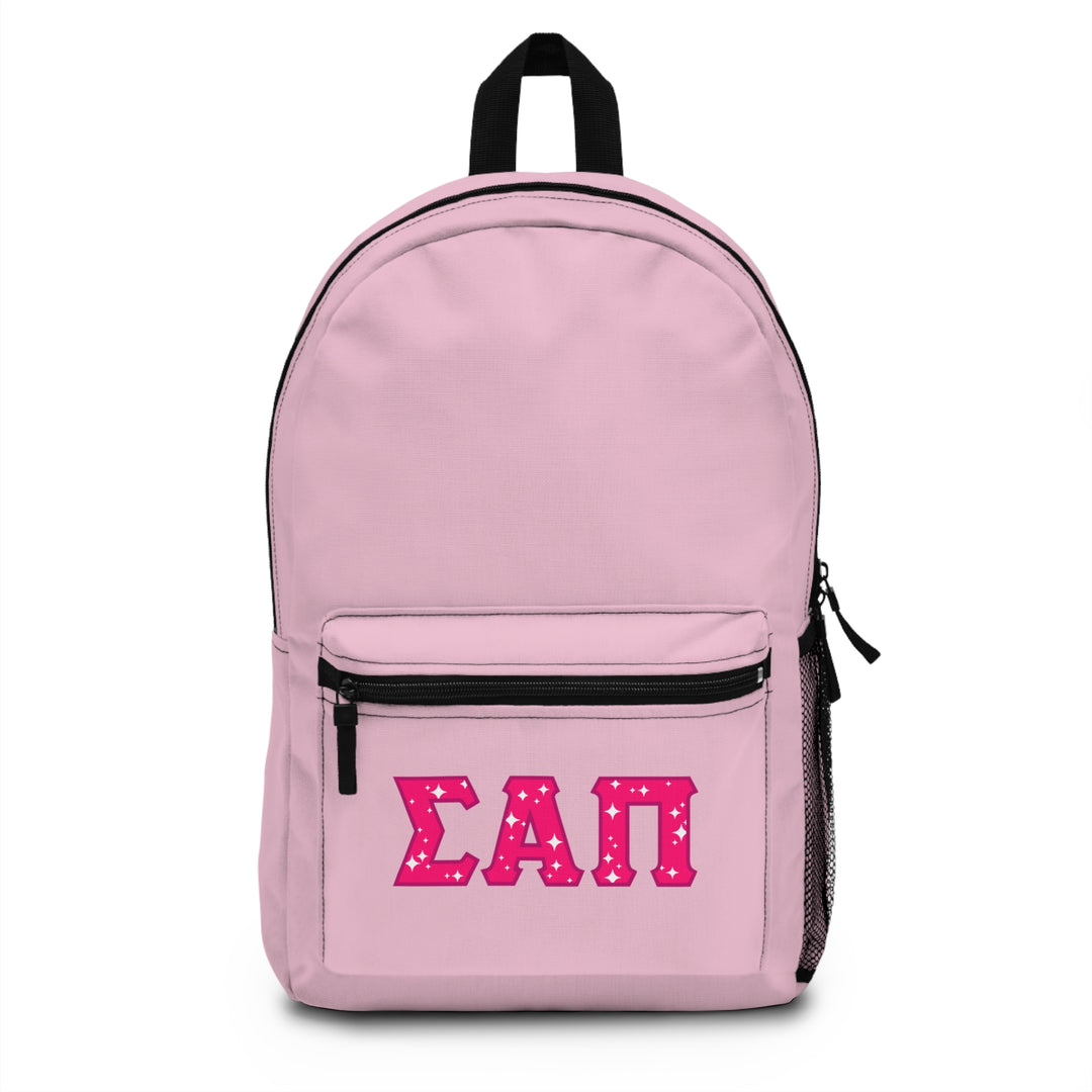 Sigma Alpha Pi Backpack - Pink on Pink