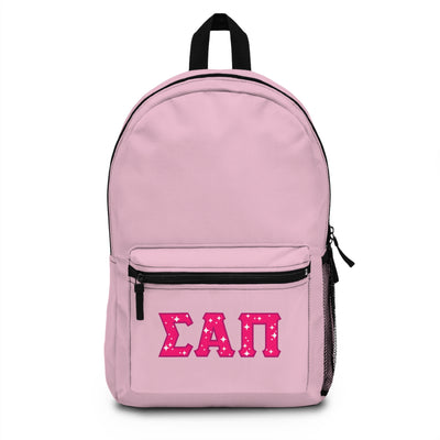 Sigma Alpha Pi Backpack - Pink on Pink
