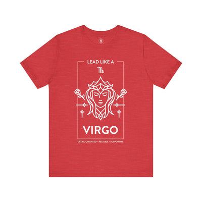 Lead Like a Virgo #1 - White on Heather Colors