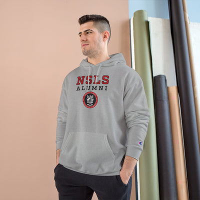 NSLS Champion Alumni Logo Stack Hoodie - Grey