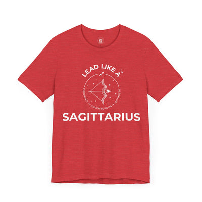 Lead Like a Sagittarius #2 - White on Heather Colors