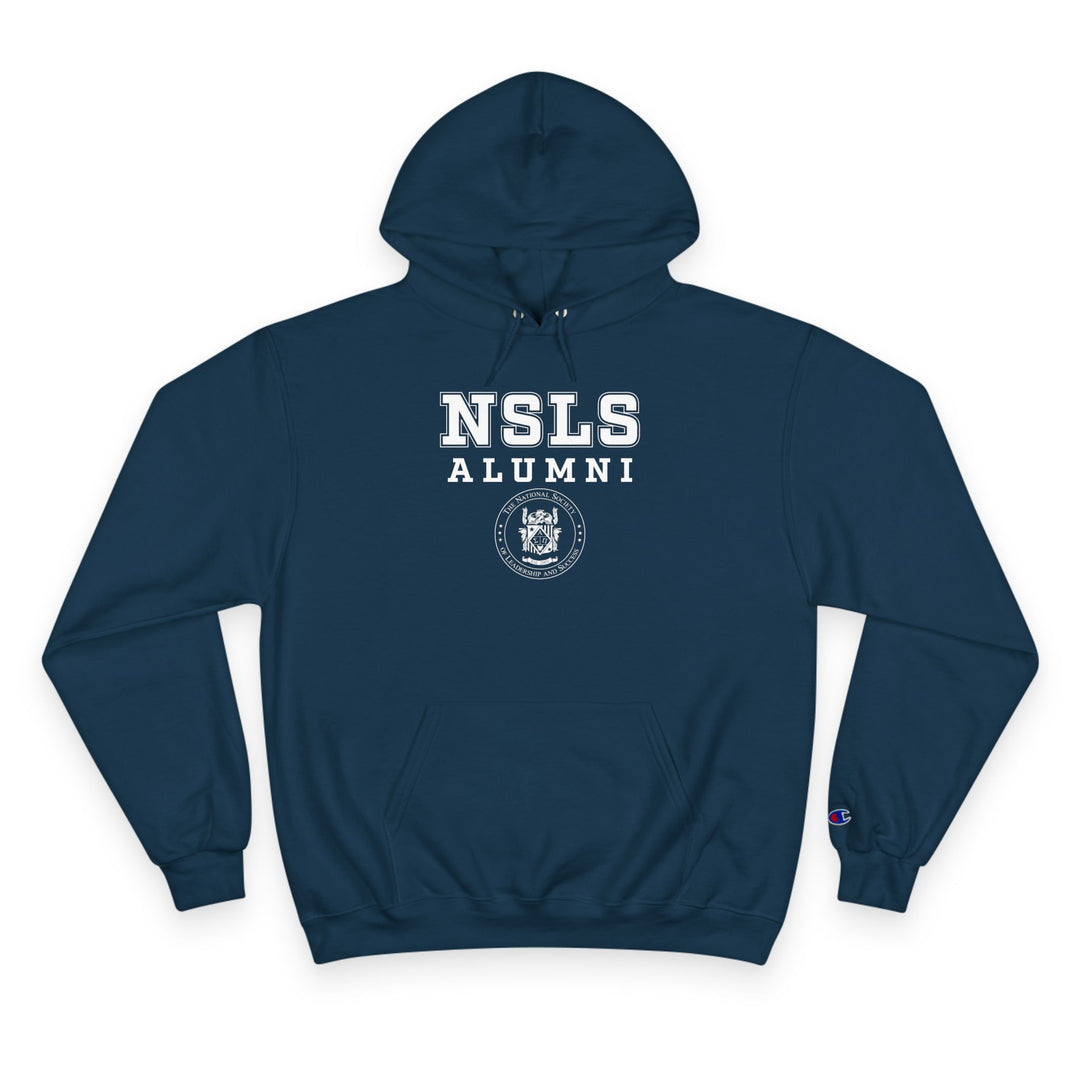 NSLS Champion Alumni Logo Stack Hoodie - Black/Navy