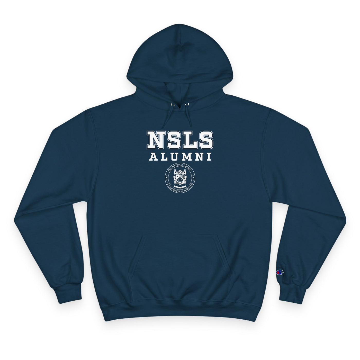 NSLS Champion Alumni Logo Stack Hoodie - Black/Navy